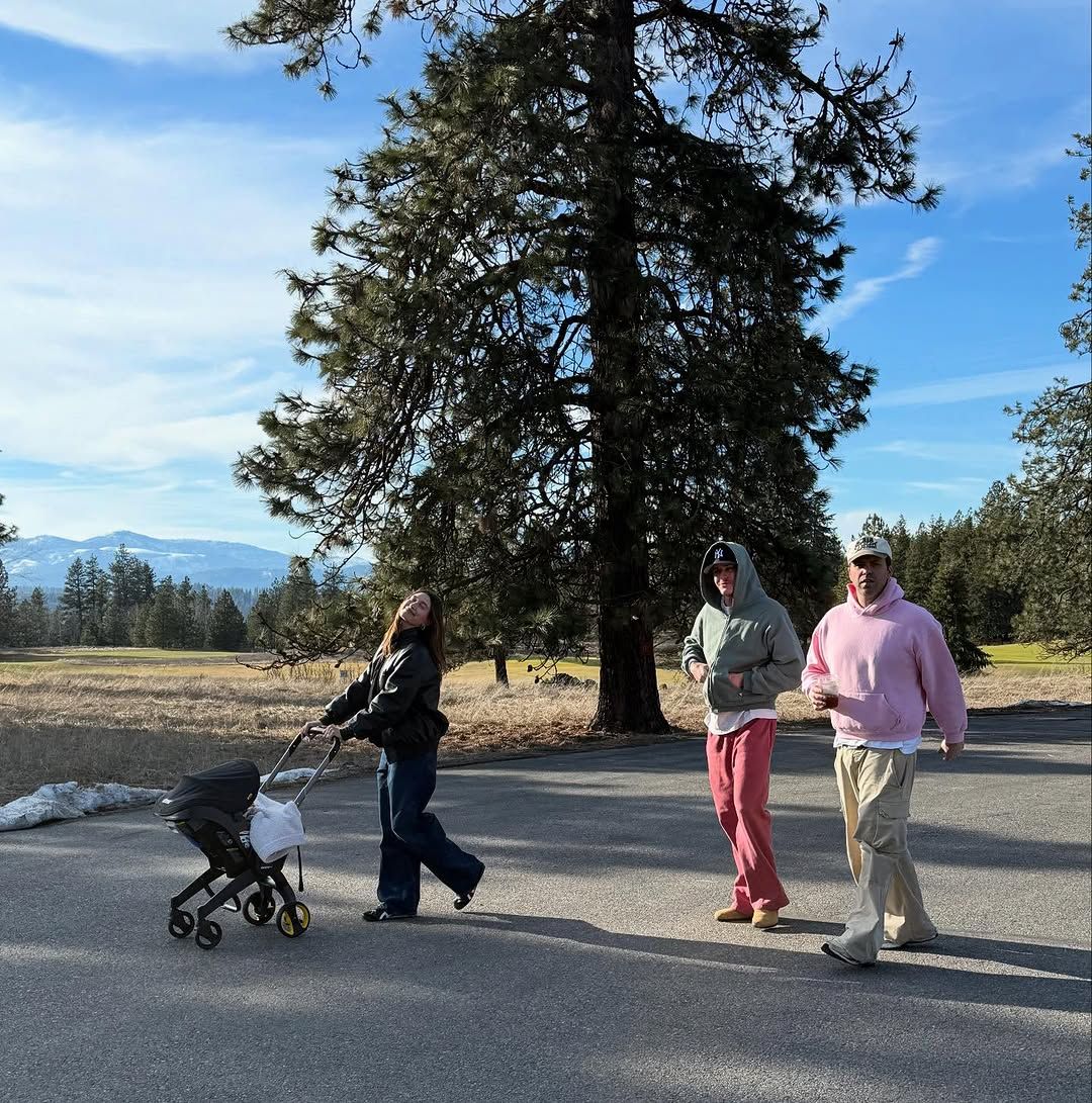 Justin and Hailey Bieber with their son Jack