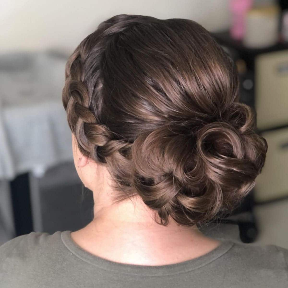 Tousled and textures Curly updos