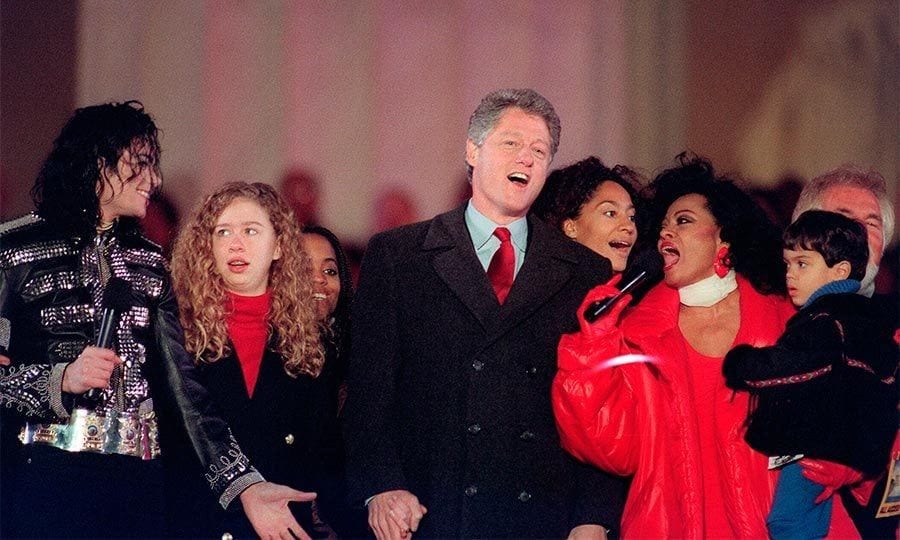 The teenager and her father, the president elect, joined Michael Jackson and Diana Ross to belt out the hit <i>We Are The World</i> at the Lincoln Memorial in Washington, D.C.
Photo: Getty Images