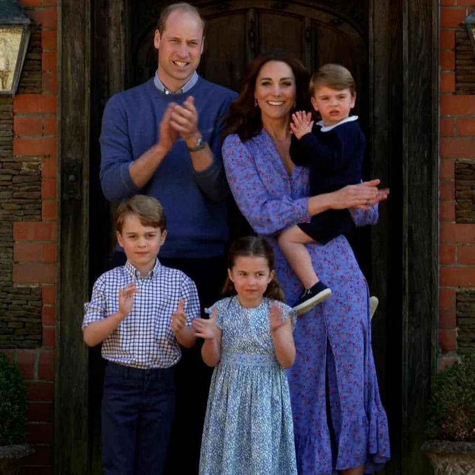 The Cambridges applauded healthcare workers on April 23