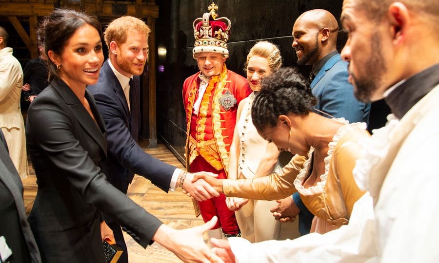 Meghan Markle and Prince Harry attend Hamilton