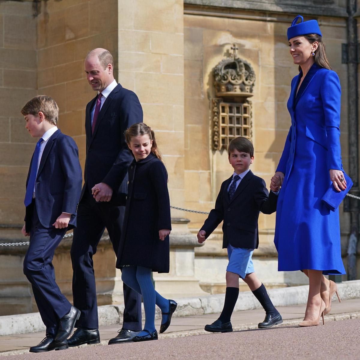 Prince Louis joined members of the royal family at the Easter service in 2023