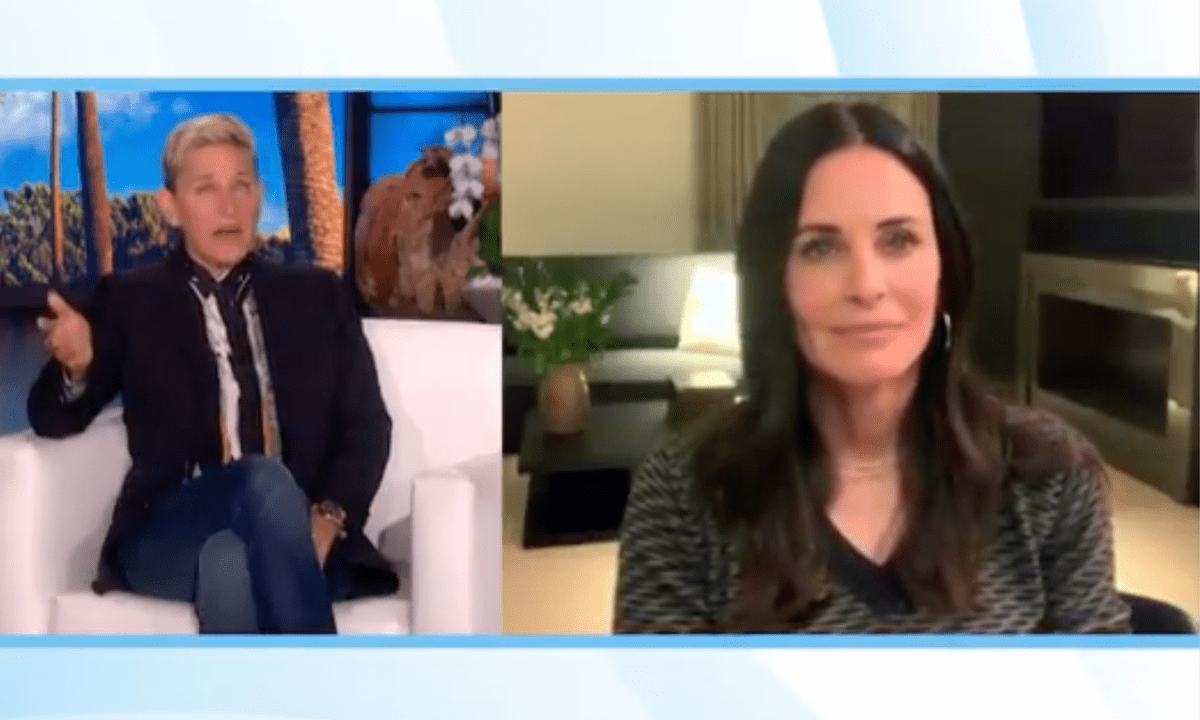 Ellen DeGeneres and Courteney Cox