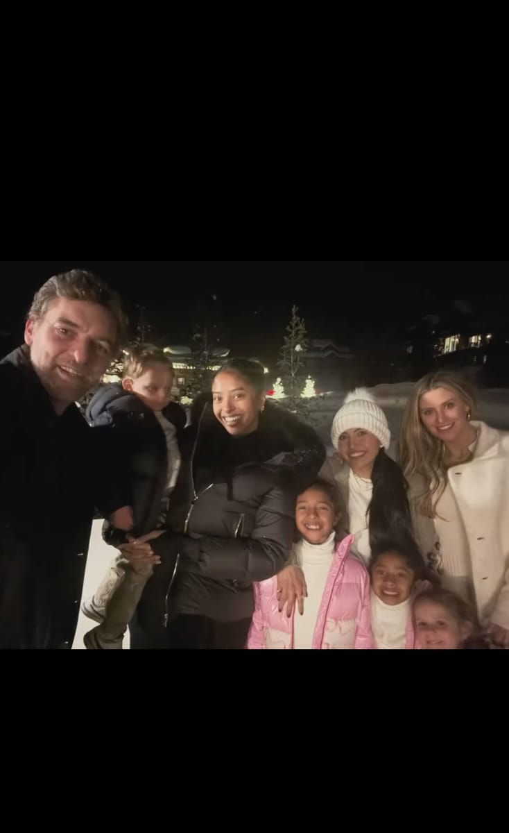 Vanessa Bryant takes daughters to friends and family ski trip with Pau Gasol