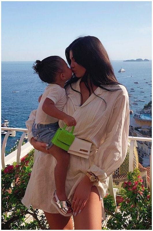 Kylie Jenner and Stormi vacationing in Italia