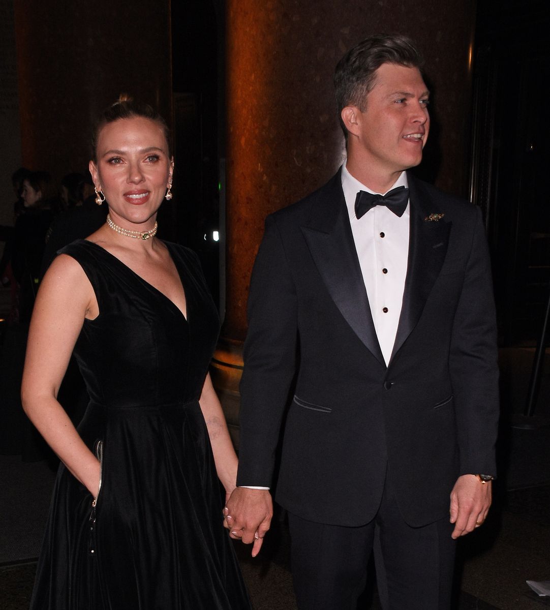 Scarlett Johansson and her husband Colin Jost married in 2020