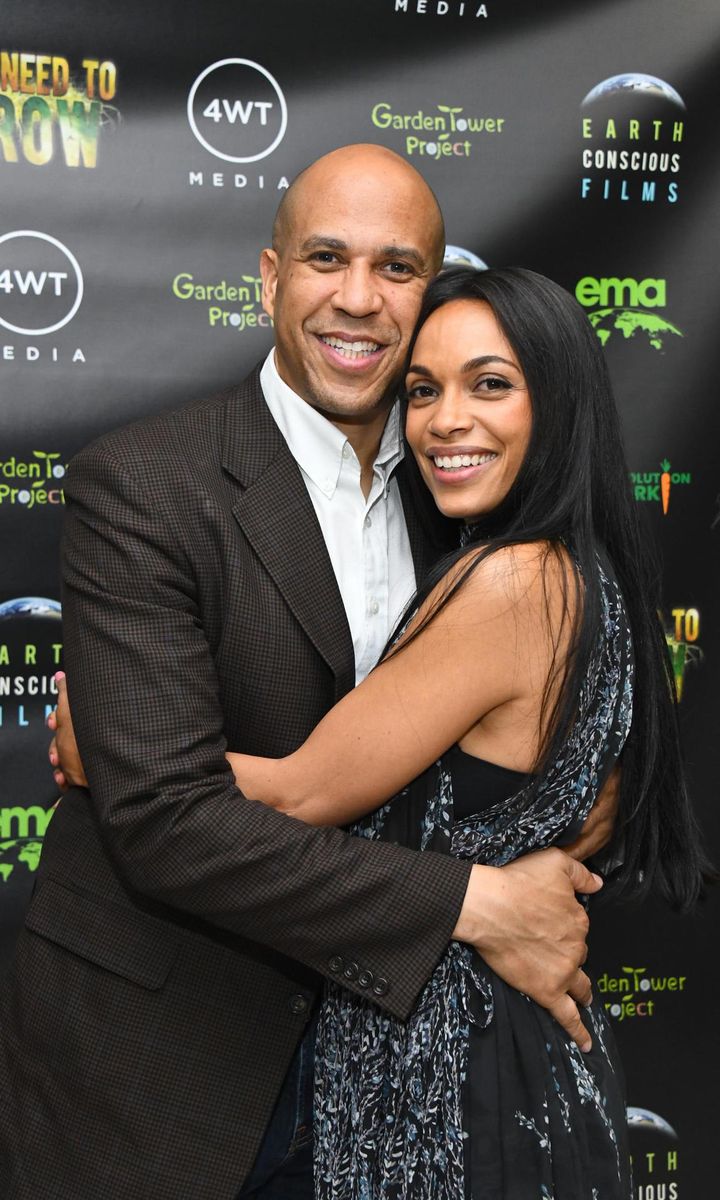 Rosario Dawson and Cory Booker