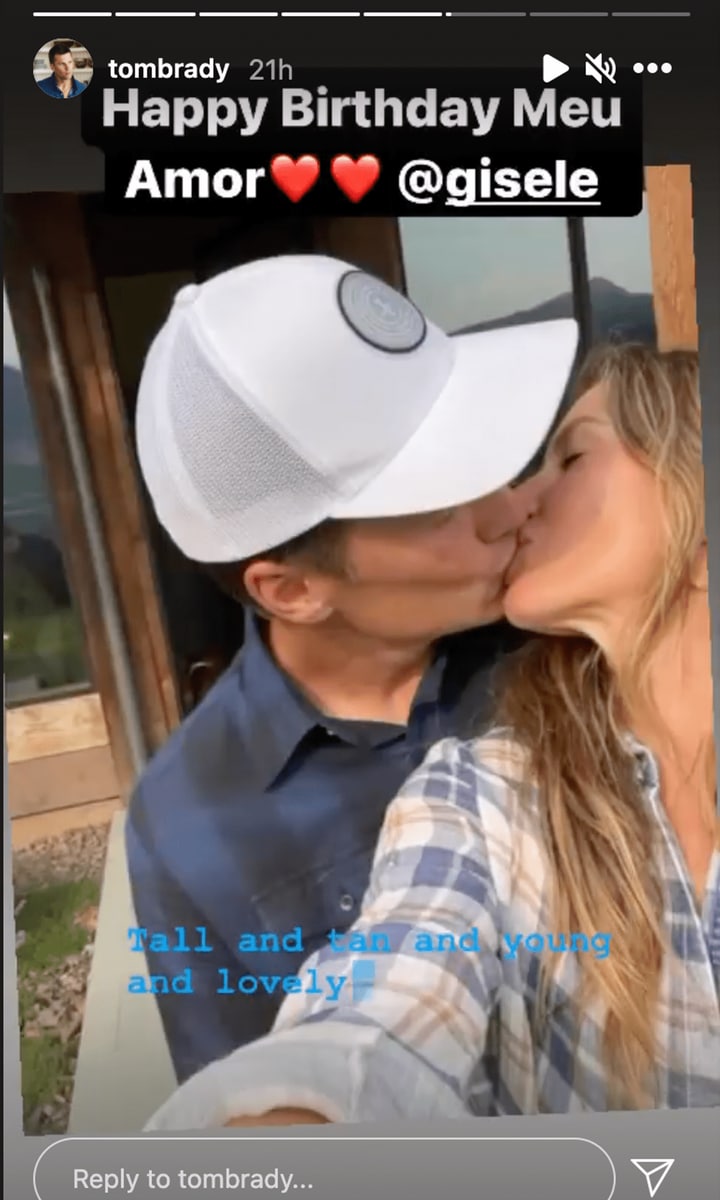 Tom Brady celebrating Gisele Bündchen’s birthday on IG