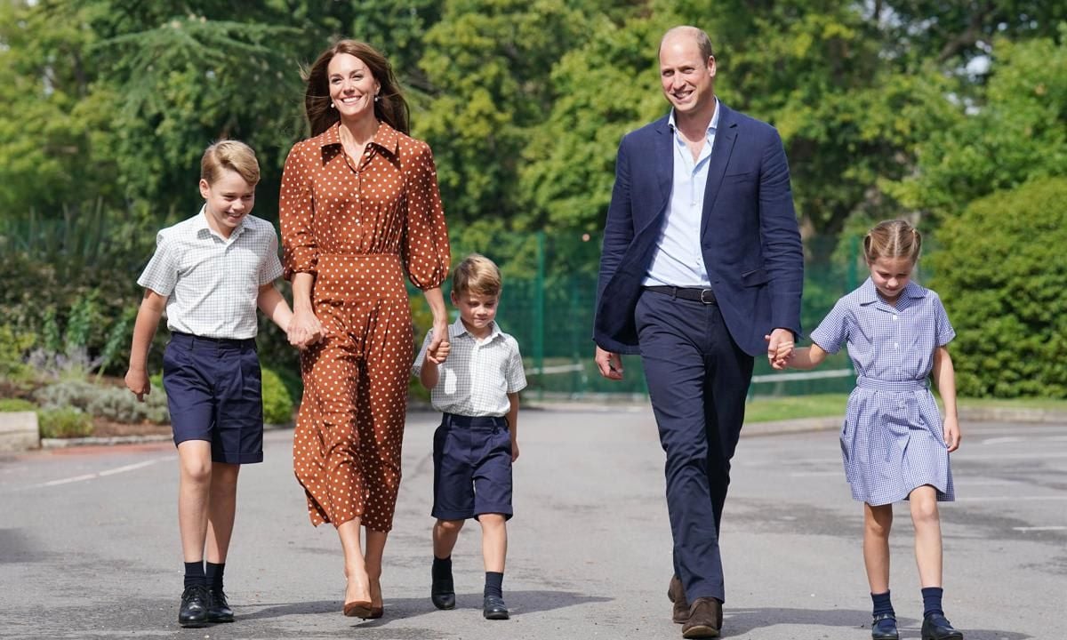 George, Charlotte and Louis started at a new school, Lambrook School, in September.