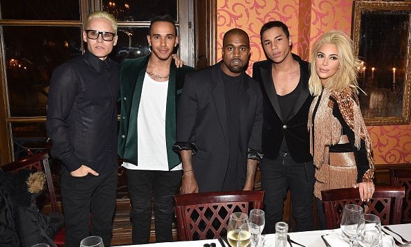 Jared, Lewis, Kanye, Olivier and Kim
Photo: Getty Images