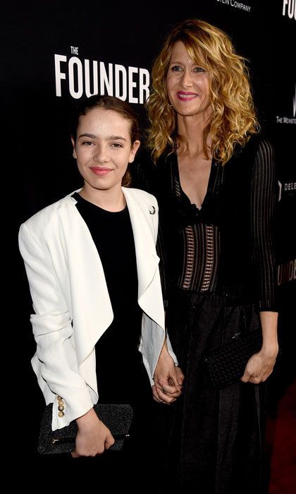 Laura Dern arrived to the premiere of the Weinstein Company's <i>The Founder</i> in 2017 with her daughter Jaya Harper.
Photo: Kevin Winter/Getty Images