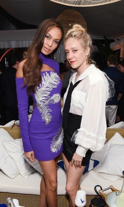 Joan Smalls and Chloe Sevigny joined other stars in toasting to iconic moments in film during a Grey Goose sponsored bash at Cannes on May 11. Both ladies put on a leggy display in their respective ensembles.
Photo: Getty Images/Michael Kovac