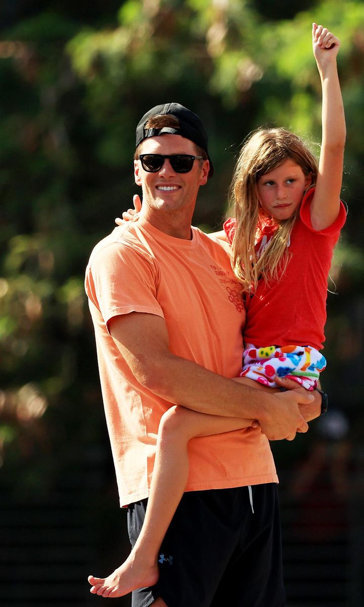 Tom Brady steps out with kids following divorce from Gisele