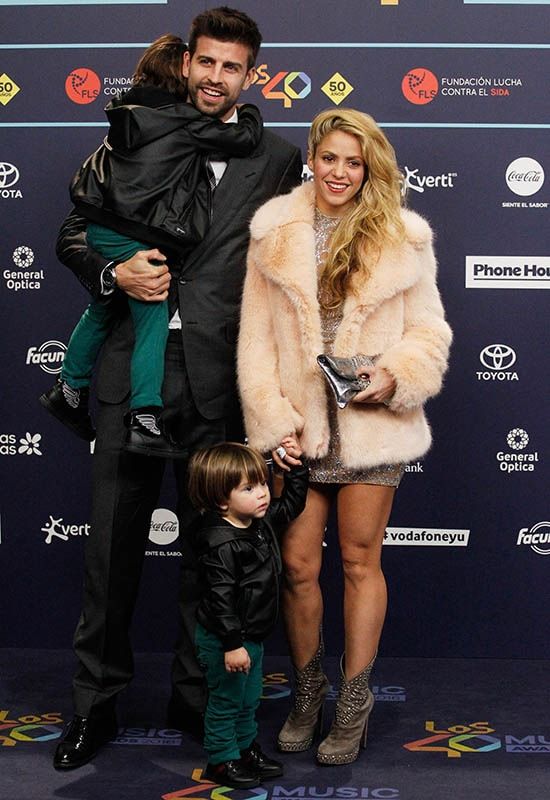 Shakira and Gerard Pique, Milan, Sasha