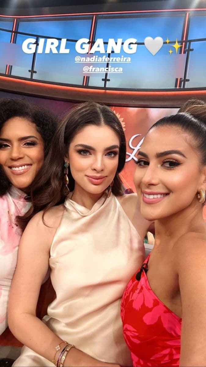 Francisca, Nadia Ferreira, and Jessi Rodríguez had a great time together on the set of 'Despierta América'