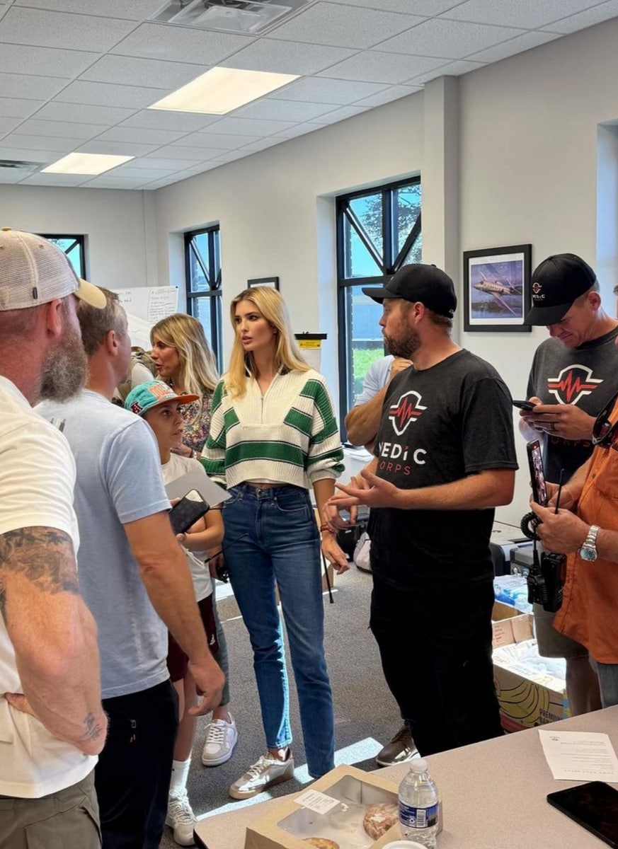 Ivanka Trump and her son Joseph join emergency relief efforts after Hurricane Helene devastation