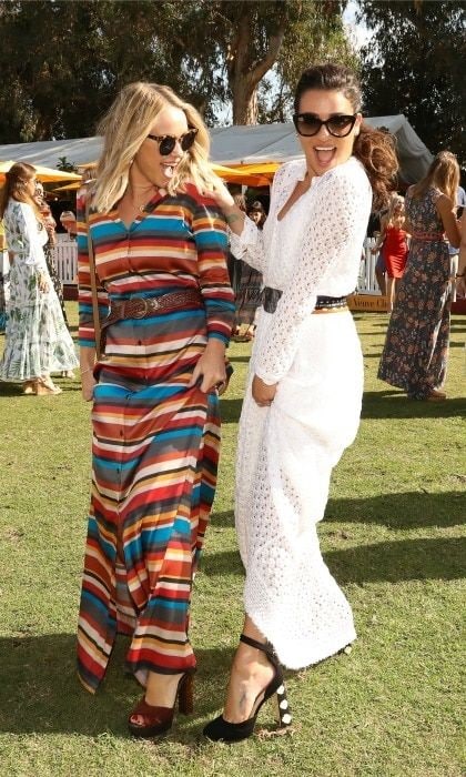 October 15: <a href="https://us.hellomagazine.com/tags/1/lea-michele/"><strong>Lea Michele</strong></a> and Becca Tobin had some fun during the Veuve Clicquot Polo Classic in L.A.
Photo: BFA