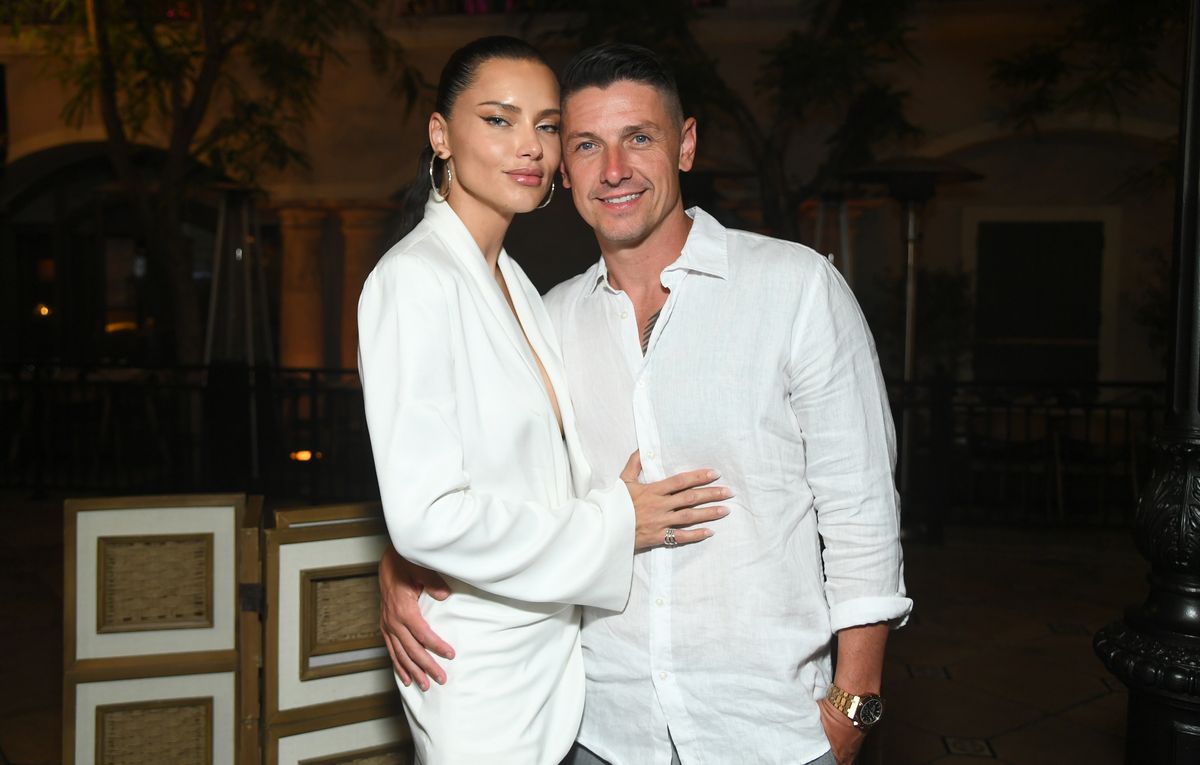 Adriana Lima and Andre Lemmers attend the after party for the World Premiere Of Tubi Movies' "The Thicket"