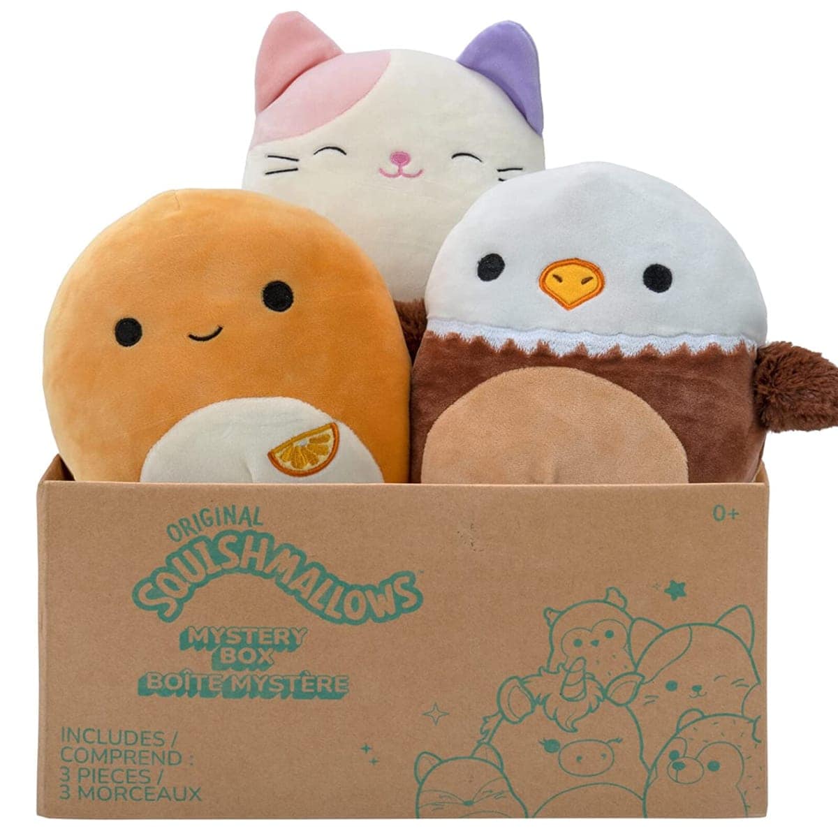 Squishmallows Official Kellytoy Plush 8" Plush Mystery Box Three Pack