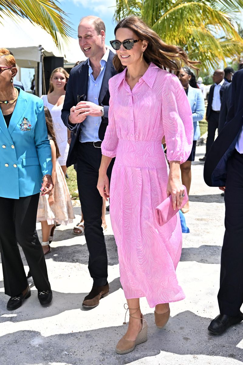 The Princess of Wales pictured wearing Finlay sunglasses in the Bahamas in 2022