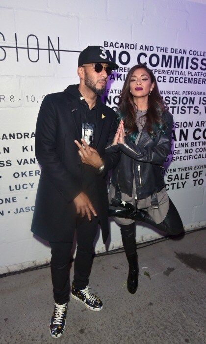 December 8: Swizz Beatz and Nicole Scherzinger got artsy during the Dean Collection X Bacardi Present No Commission in London.
Photo: David M. Benett/Dave Benett/Getty Images for Getty Images