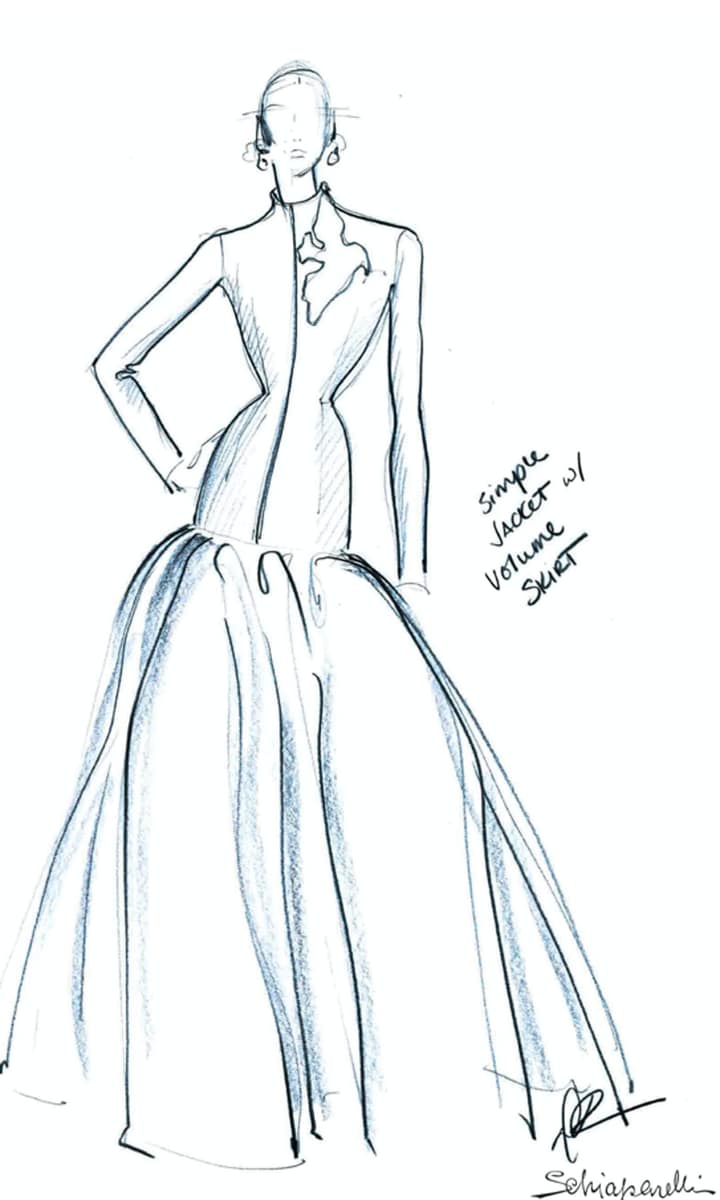 Lady Gaga's Custom Schiaparelli Haute Couture dress.