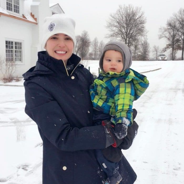 Just a couple of snow bunnies! "Baby it's cold outside!" Ivanka captioned a photo of herself and baby Theo playing out in the snow.
Photo: Instagram/@ivankatrump