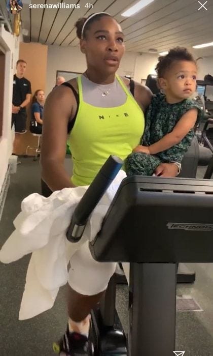 Serena Williams and daughter Olympia