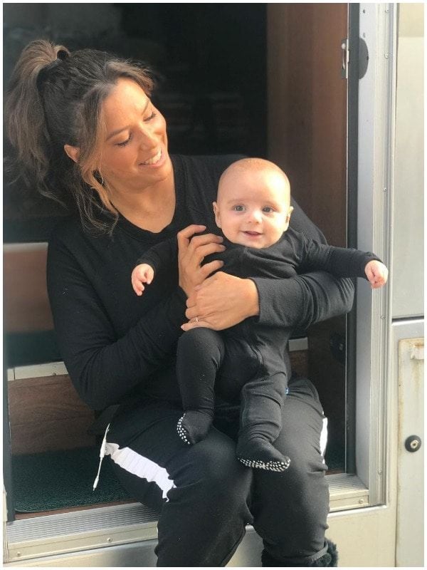 Eva Longoria and baby Santiago