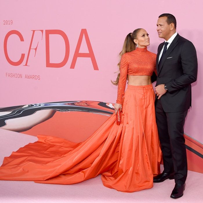 Jennifer Lopez and Alex Rodriguez at CFDA