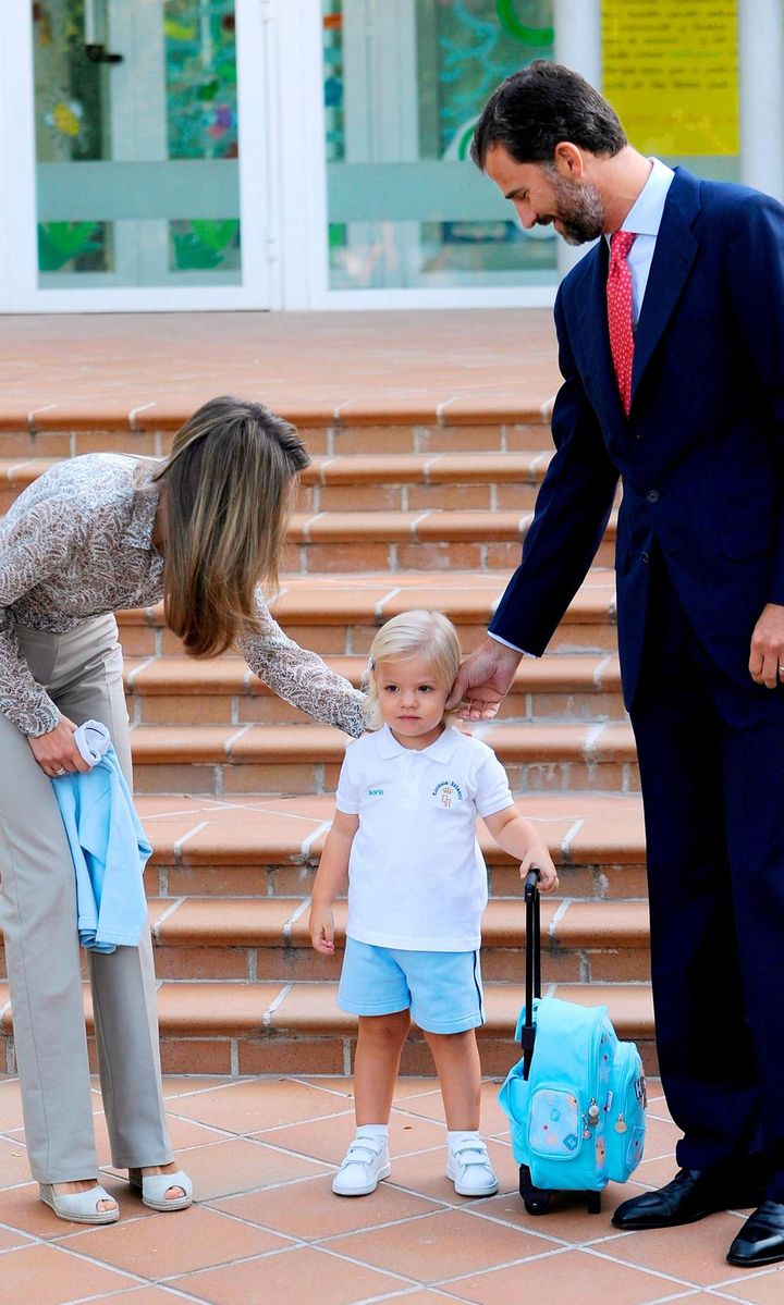 Sofia of Spain Attends First Day of School