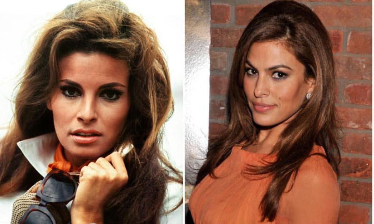 Raquel Welch y Eva Mendes