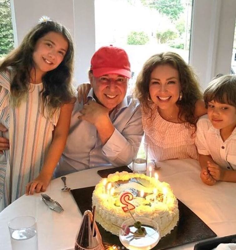 Thalia and her family celebrate a birthday