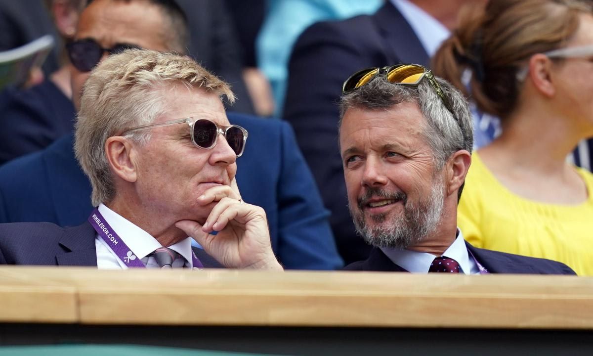 The future King of Denmark attended Wimbledon on July 10