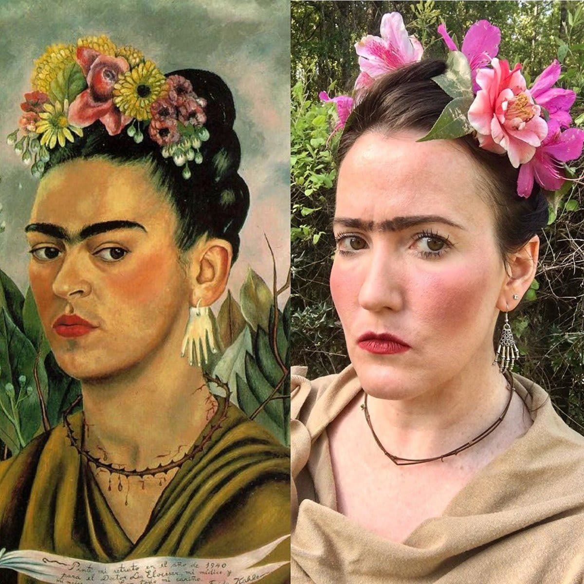 Getty Museum Challenge Frida imitation