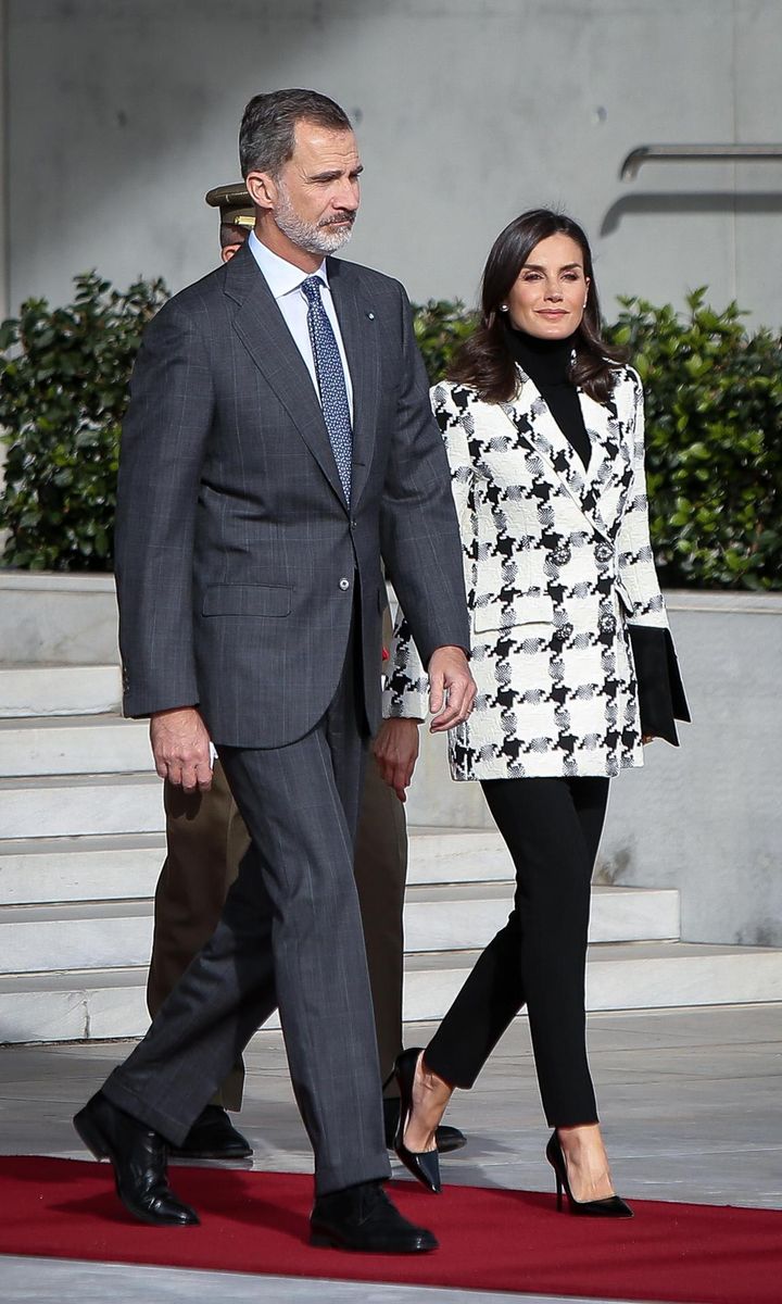 Queen Letizia looked chic in a fall outfit for her trip to Cuba with King Felipe