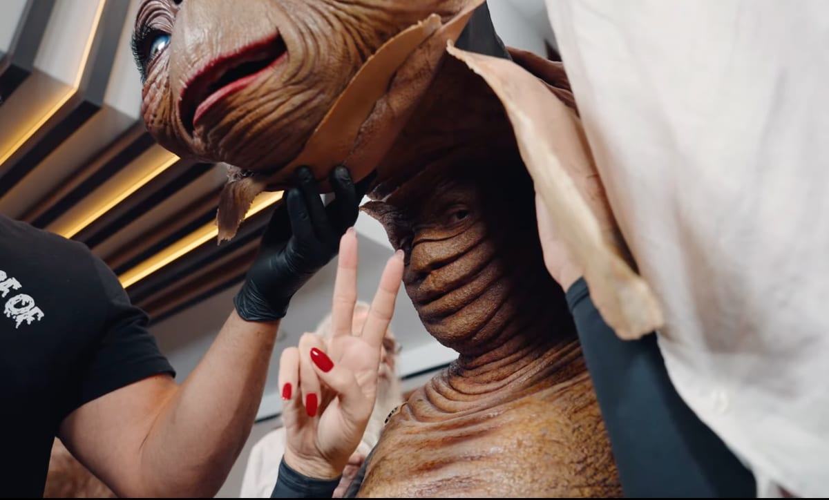 Heidi Klum's jaw-dropping transformation into E.T. for Halloween 2024