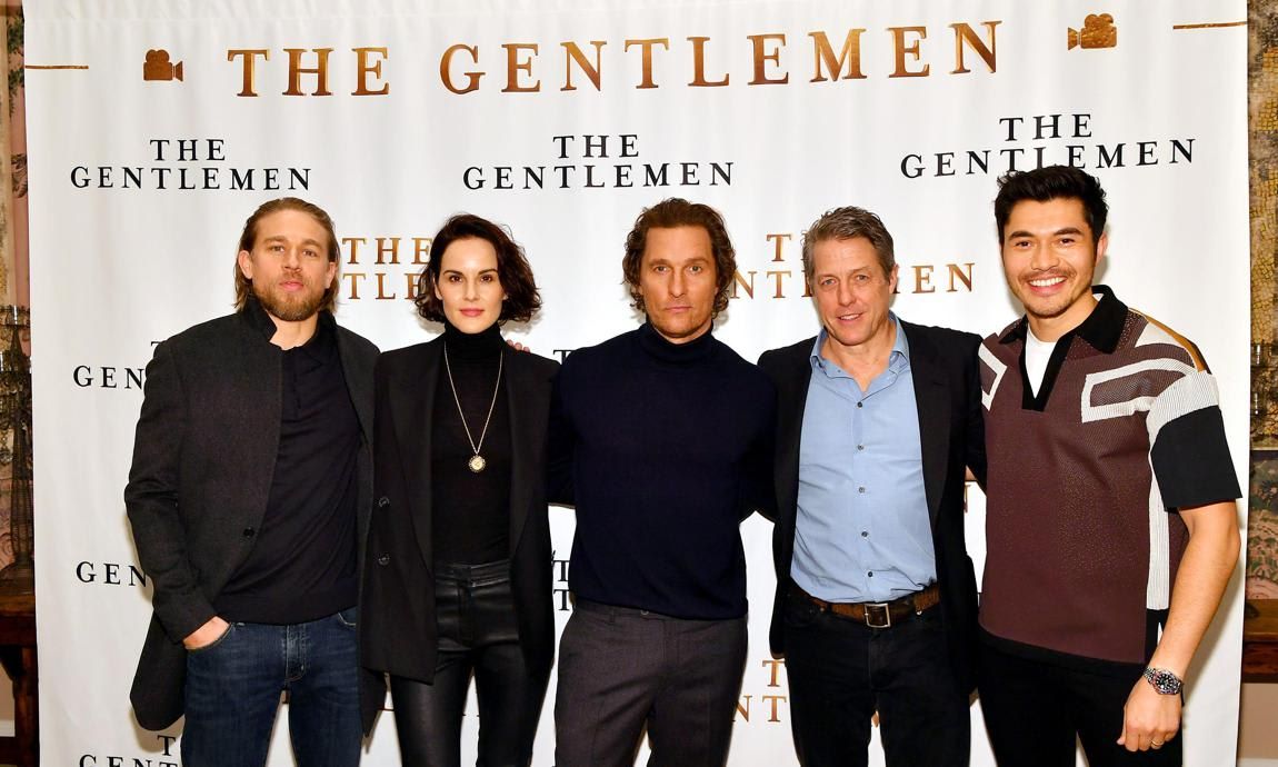 Charlie Hunnam, Michelle Dockery, Matthew McConaughey, Hugh Grant and Henry Golding of The Gentlemen