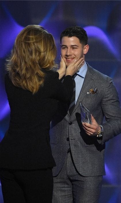 December 9: <a href="https://us.hellomagazine.com/tags/1/nick-jonas/"><strong>Nick Jonas</strong></a> had the pleasure of presenting his "lifetime crush" <a href="https://us.hellomagazine.com/tags/1/shania-twain/"><strong>Shania Twain</strong></a> with the Icon award during the Billboard Women in Music ceremony in NYC.
Photo: Nicholas Hunt/Getty Images for Billboard Magazine