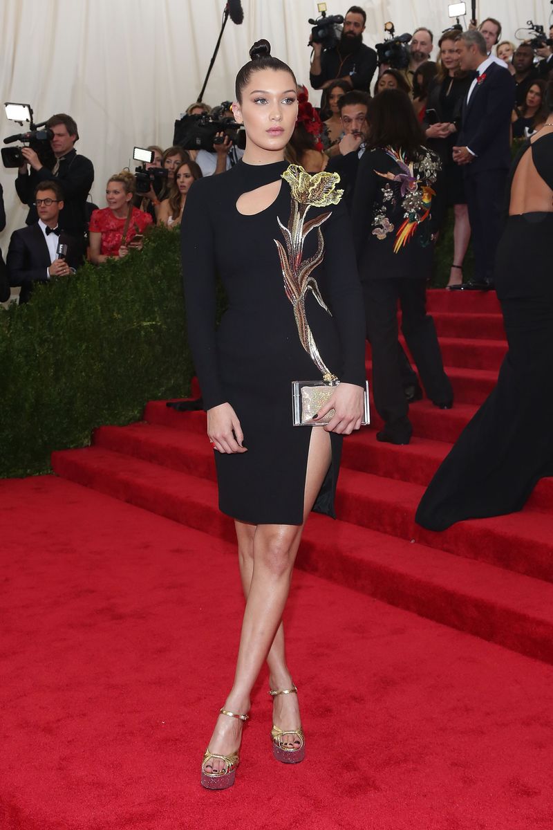 Model Bella Hadid attends "China: Through the Looking Glass", the 2015 Costume Institute Gala, at Metropolitan Museum of Art on May 4, 2015 in New York City.  (Photo by Taylor Hill/FilmMagic)