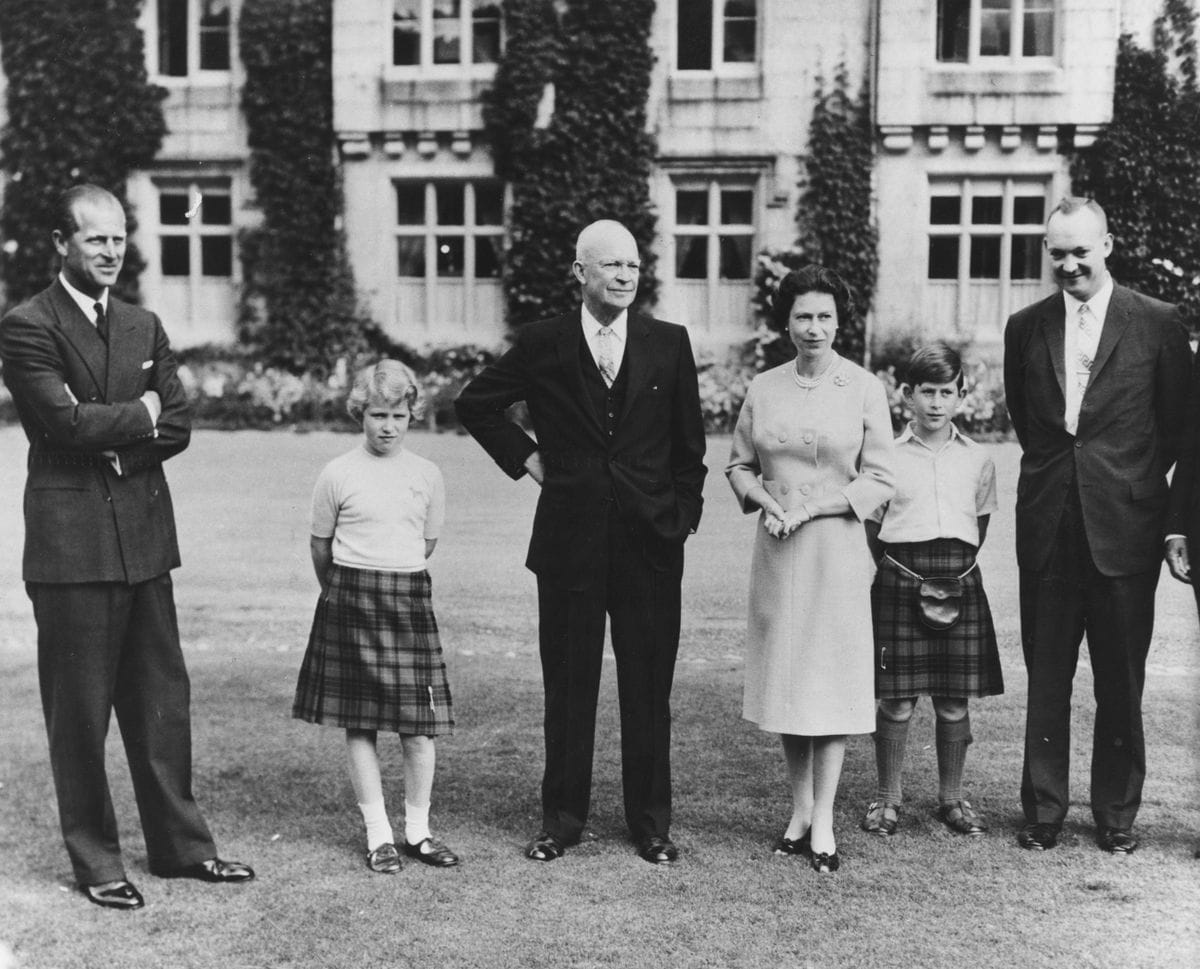 President Eisenhower visited Queen Elizabeth at Balmoral in 1959