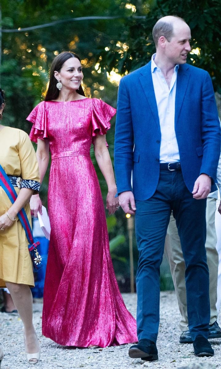 Kate wore a shimmering pink gown on March 21