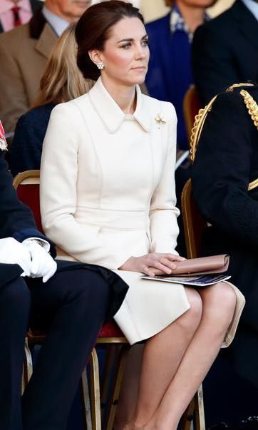 Kate Middleton sitting down