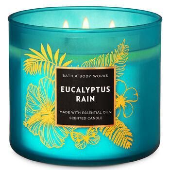 Bath and body works Eucalyptus Rain candle
