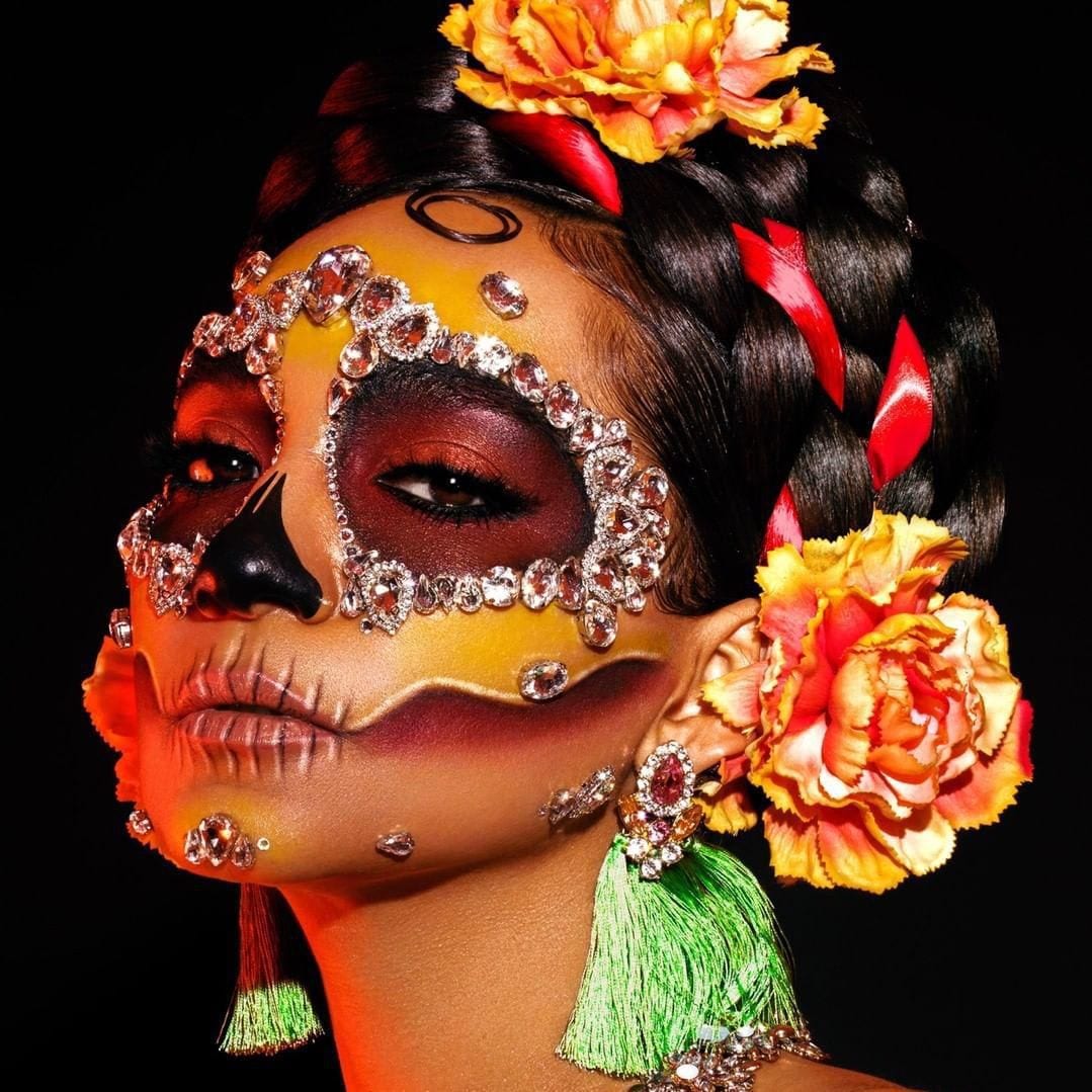 Melt Cosmetics Day of the Dead makeup look