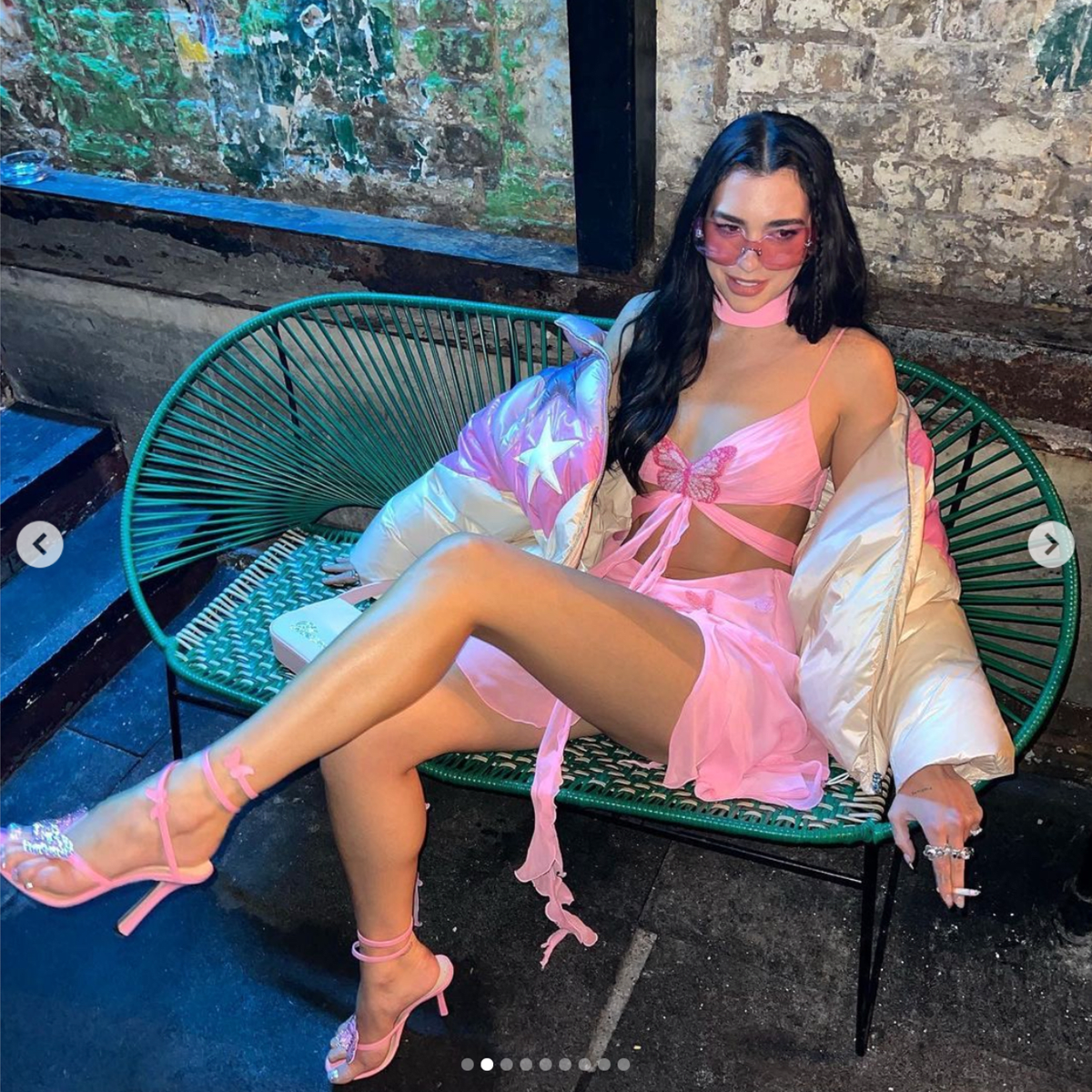 Dua Lipa Looks Pretty In Pink As She Enjoys A Night Out At The Chiltern Firehouse