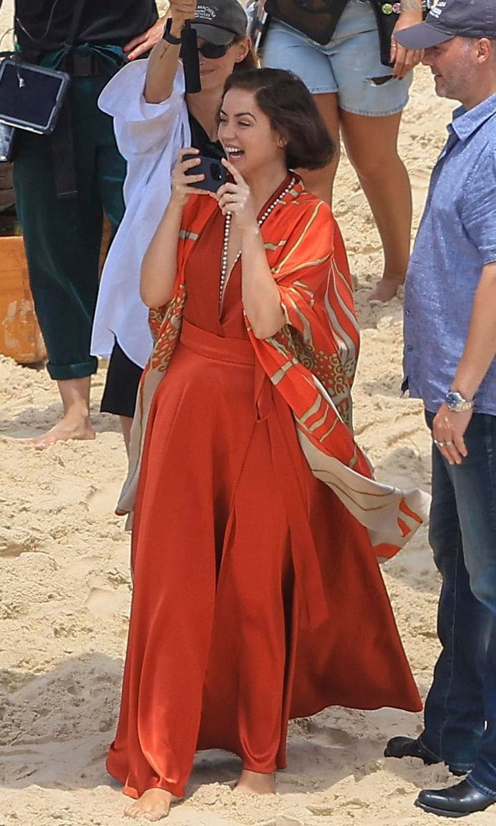 Ana de Armas on the set of Eden