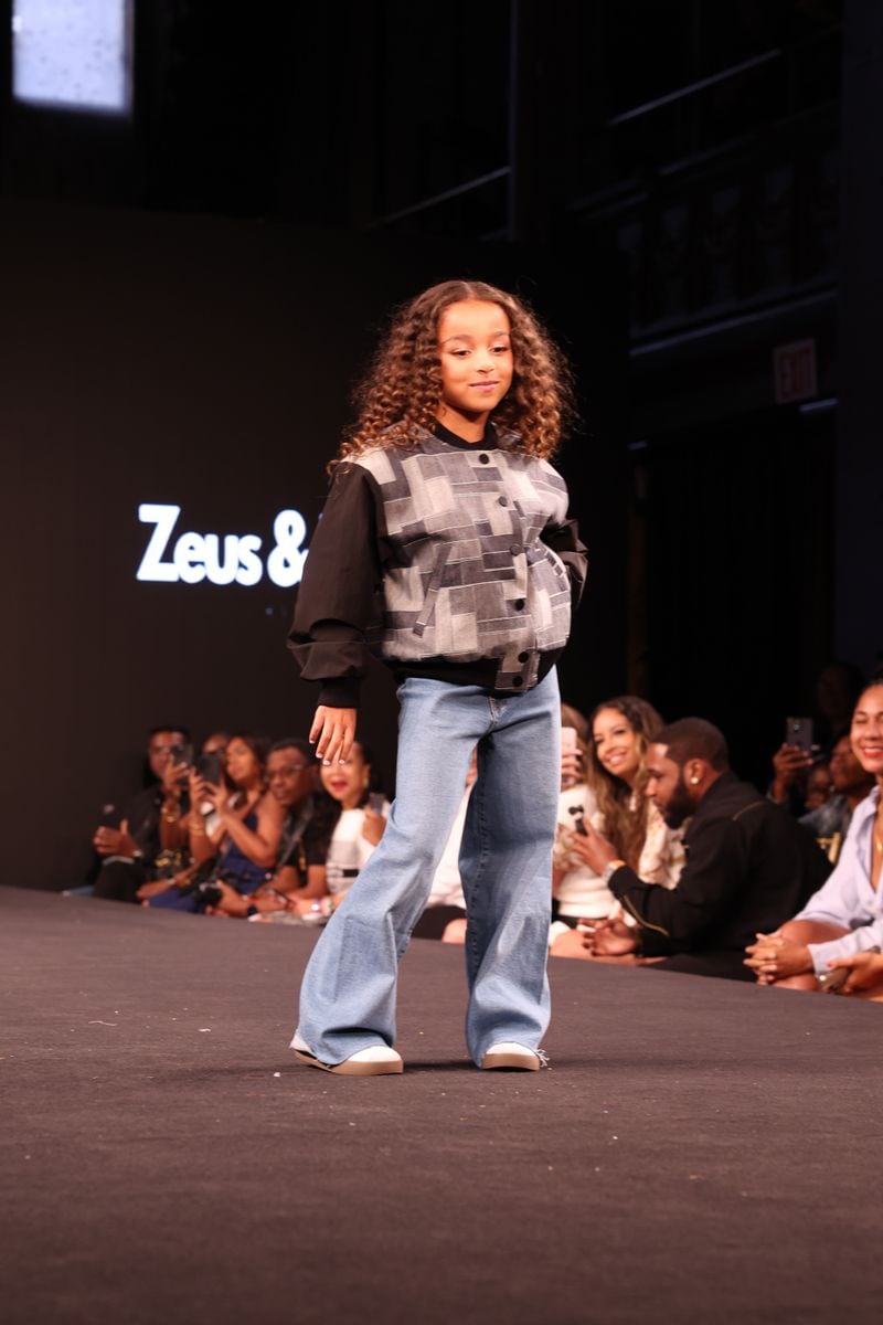 Dream Kardashian walks the runway for Zeus And Lexi Kids September 2024 New York Fashion Week on September 07, 2024 in New York City. (Photo by Johnny Nunez/WireImage)