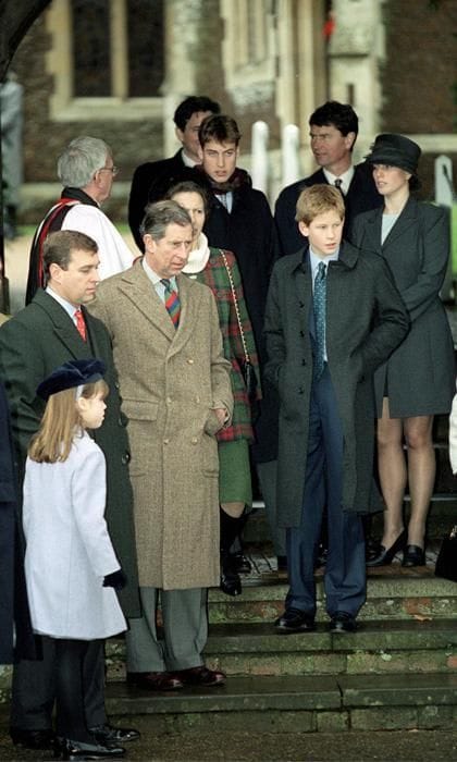 Prince Harry and Prince William at Sandringham