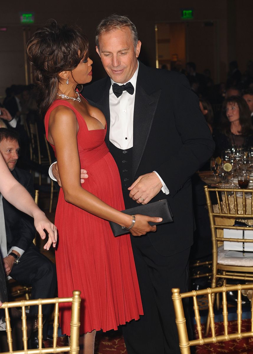 Kevin Costner and Whitney Houston in 2008